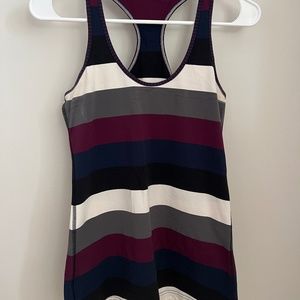 Multicolored Lululemon Align Hip-Length Racerback Tank Top